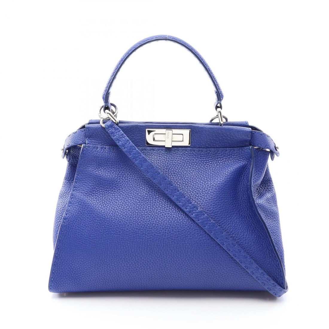 FENDI SELLERIA PEEKABOO REGULAR SHOULDER CROSSBODY HANDBAG: FENDI Selleria Peekaboo Regular Shoulder Crossbody Handbag Brand: FENDI Type/Style: Handbag Material: Exterior Material leather Color: Exterior Color Blue?ish colors Size: H:25cm x W:34cm x D:12cm (H: