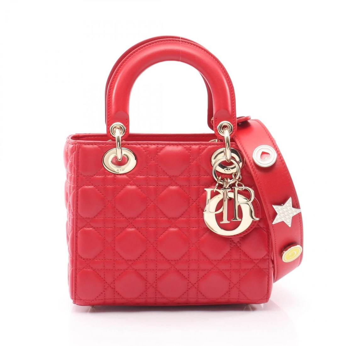 DIOR MY ABCDIOR SMALL CANNAGE SHOULDER HANDBAG LEATHER (1 of 6)