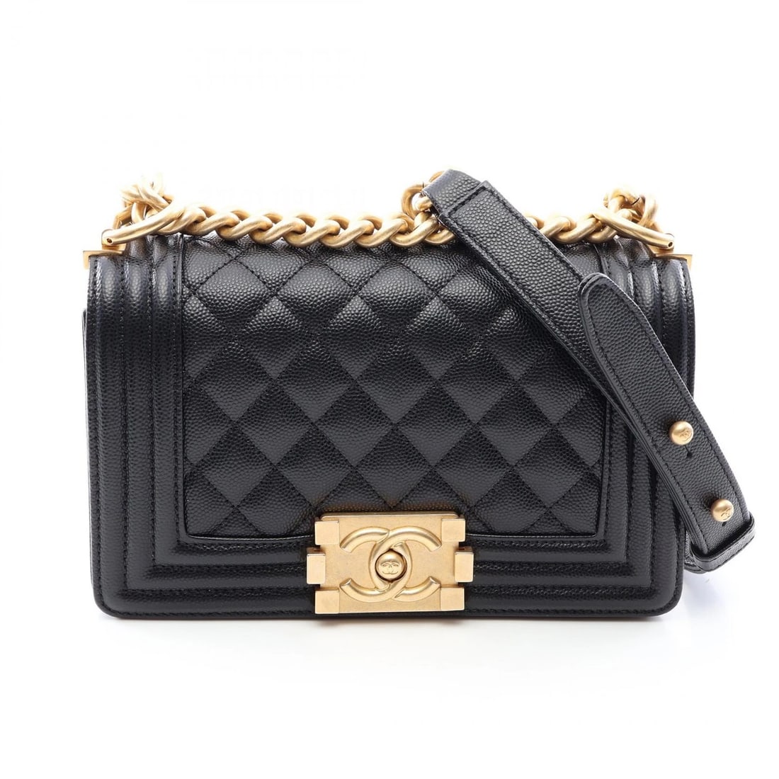 CHANEL BOY CHANEL SMALL CHAIN SHOULDER BAG