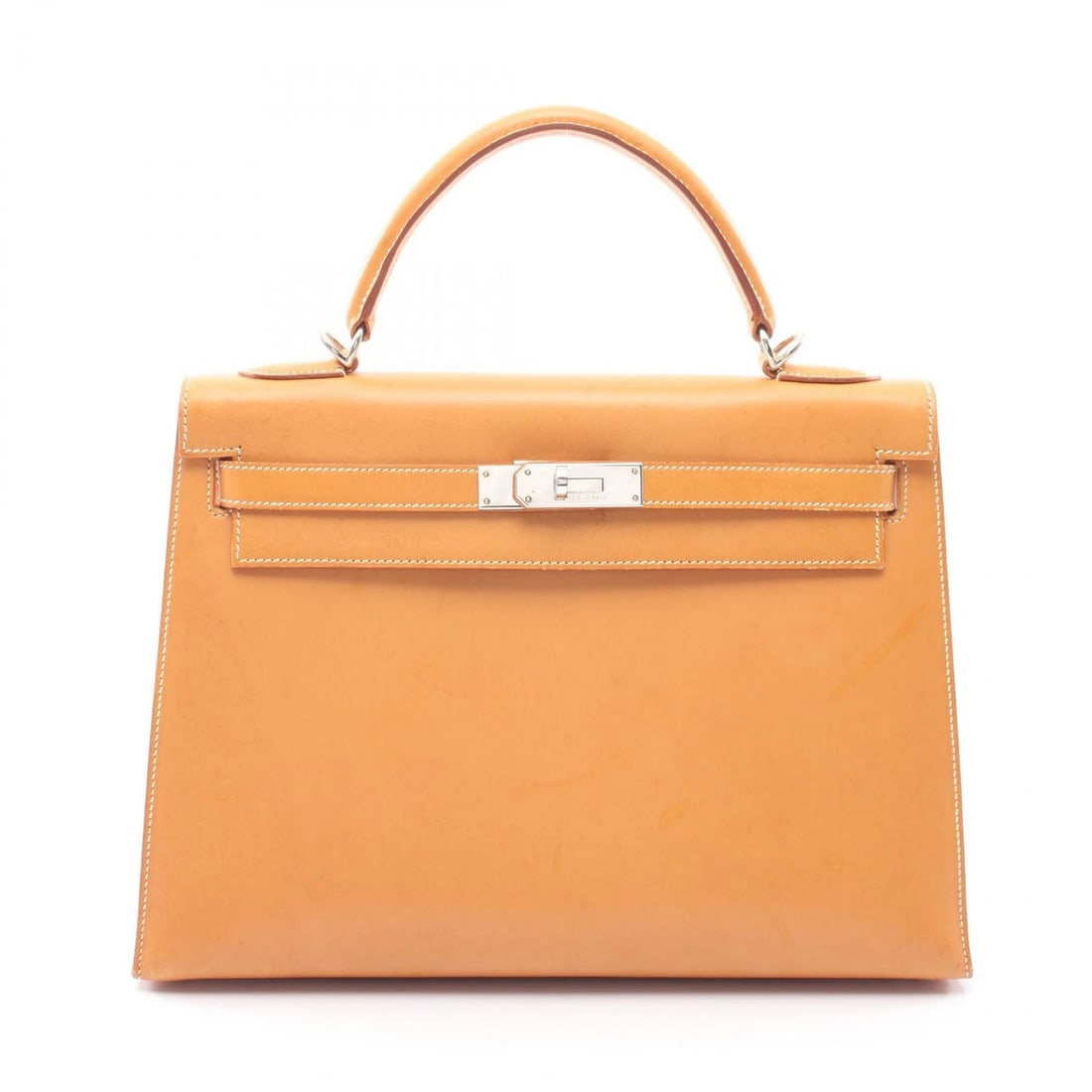 HERMES KELLY 32 SHOULDER HANDBAG CHAMONIX LEATHER BROWN