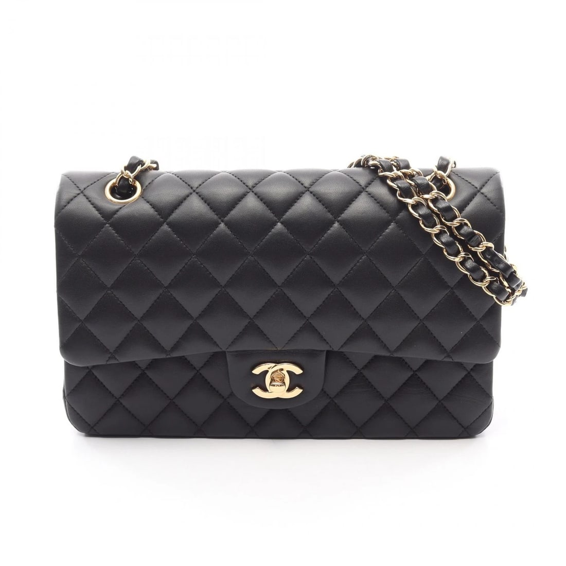 CHANEL MATELASSE DOUBLE FLAP CHAIN SHOULDER BAG