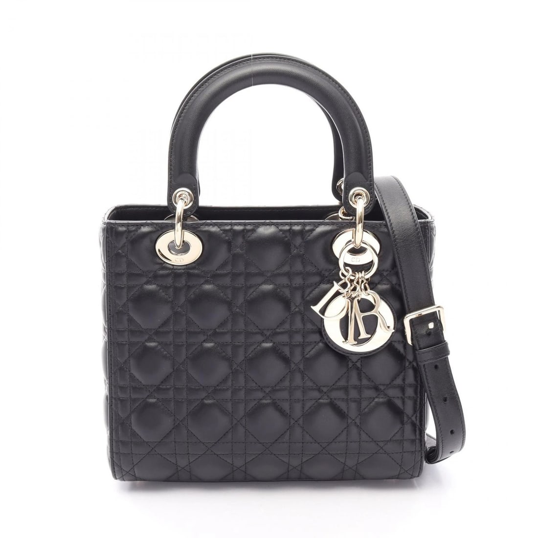 CHRISTIAN DIOR MEDIUM CANNAGE CROSSBODY HANDBAG: Christian Dior Medium Cannage crossbody Handbag Brand: Dior Type/Style: Handbag Material: Exterior Material leather Color: Exterior Color Black?ish colors Size: H:20cm x W:24cm x D:12cm (H:7.9" x W:9.