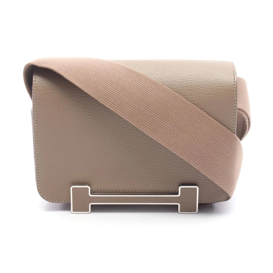 HERMES GETA SHOULDER CROSSBODY BAG B CHEVRE LEATHER