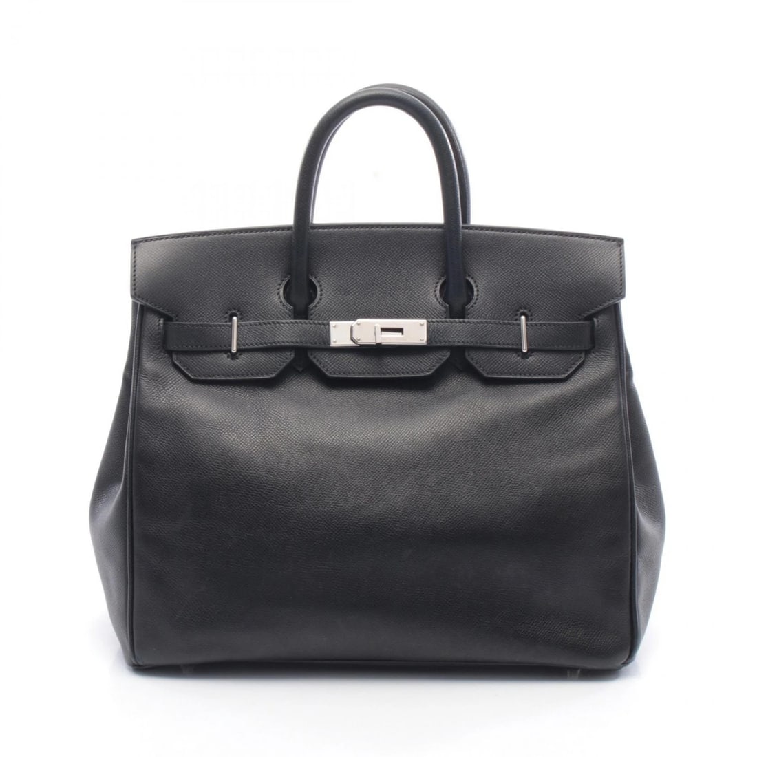 HERMES HAUT A COURROIES 32 HANDBAG K EPSOM LEATHER BLACK