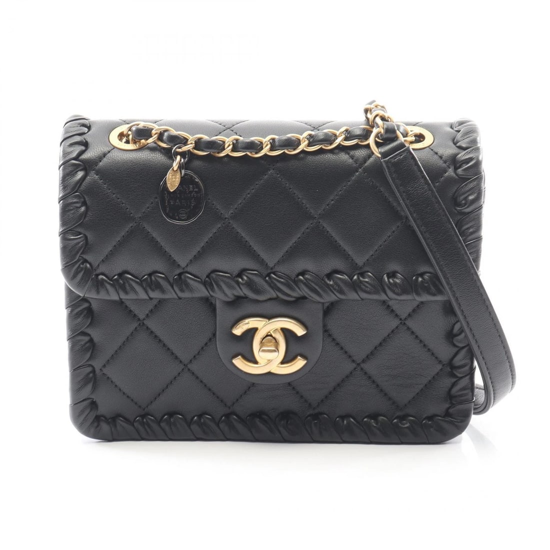 CHANEL MATELASSE CHAIN SHOULDER BAG LAMBSKIN