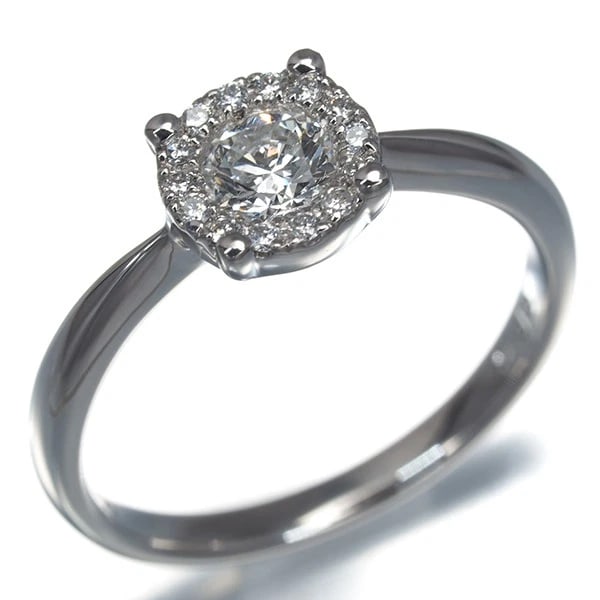 DIAMOND RING 900 PLATINUM - 2