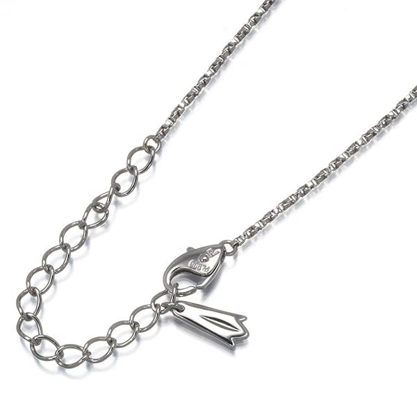POLA CHAIN NECKLACE 900 PLATINUM: POLA Chain Necklace 900 Platinum Brand: POLA Type/Style: Necklace Material: 900 / Platinum, Color: Silver Size: Necklace length: 39 - 44cm Necklace width: 1.2mm Clasp width: 4.5mm Accessories: None