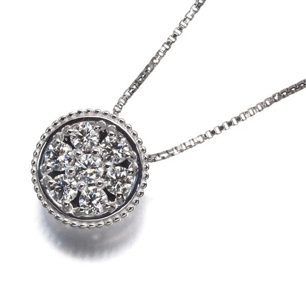 DIAMOND NECKLACE 900 850 PLATINUM: Diamond Necklace 900 850 Platinum Brand: Unbranded Type/Style: Necklace Material: 900 / 850 / Platinum, Main Stone Natural Color: Silver Size: Necklace length: 46cm AdjUS table to short length with