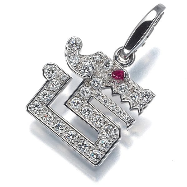 CARTIER PENDANT DIAMOND 18K 750 WHITE GOLD