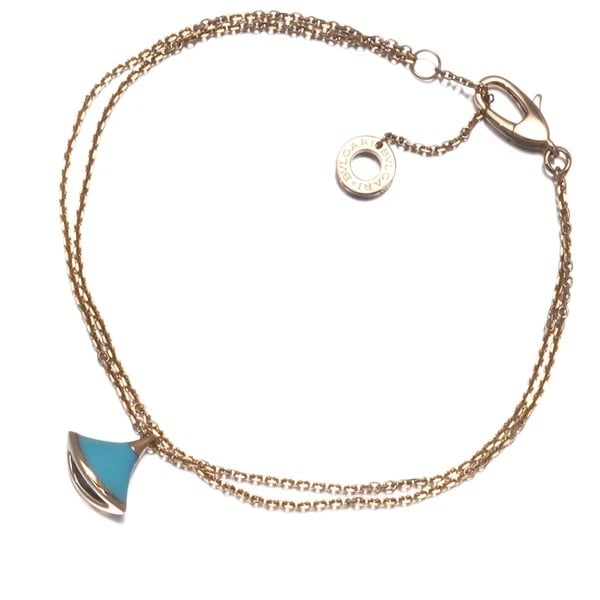 BVLGARI BRACELET TURQUOISE 18K 750 ROSE GOLD