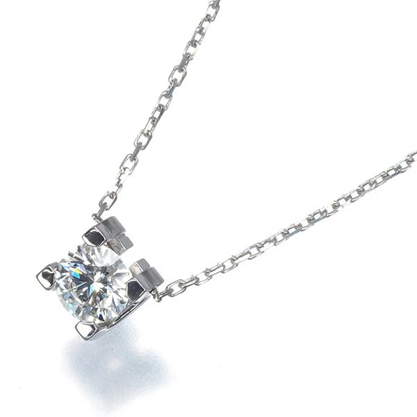 CARTIER NECKLACE DIAMOND SOLITAIRE 18K WG