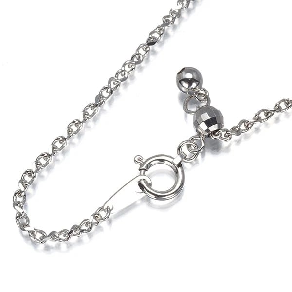 TWIST CHAIN NECKLACE 18K 750 WHITE GOLD: Twist Chain Necklace 18K 750 White Gold Brand: Unbranded Type/Style: Necklace Material: 18K / 750 / White Gold, Color: White Gold Size: Necklace length: 45cm AdjUS table to short length with an