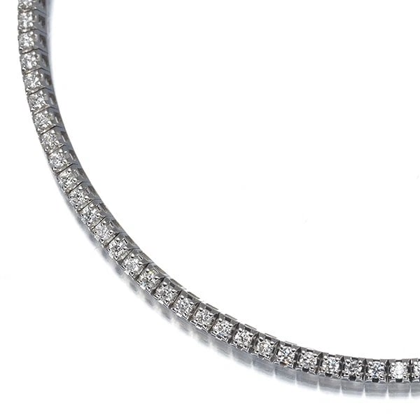 DAMIANI BRACELET DIAMOND 18K: DAMIANI Bracelet Diamond 18K Brand: DAMIANI Type/Style: Bracelet Material: 18K/ 750/ White Gold, Main Stone Natural Color: White Gold Size: Inner circumference: 17.5cm Bracelet Width: 2.2mm