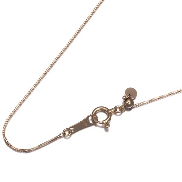 BOX CHAIN NECKLACE 18K 750 ROSE GOLD: Box Chain Necklace 18K 750 Rose Gold Brand: Unbranded Type/Style: Necklace Material: 18K/ 750/ Rose Gold, Color: RoSE Gold Size: Necklace length: 45cm AdjUS table to short length with an extender.