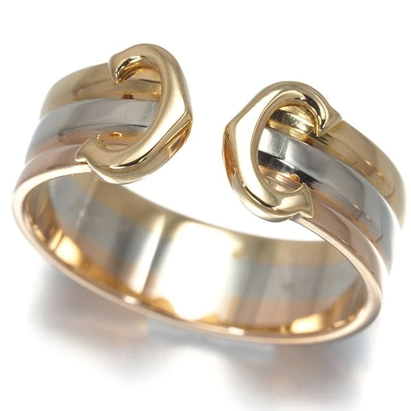 CARTIER RING 18K YG/WG/RG