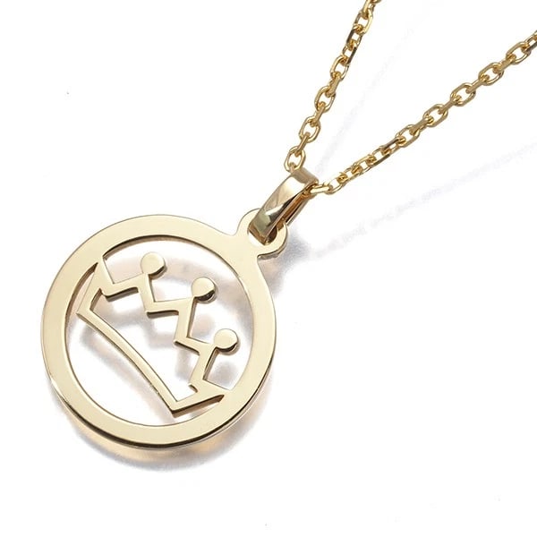 CHAUMET NECKLACE 18K 750 YELLOW GOLD: CHAUMET Necklace 18K 750 Yellow Gold Brand: CHAUMET Type/Style: Necklace Material: 18K / 750 / Yellow Gold, Color: Yellow Gold Size: Necklace length: 35 / 40cm Pendant size: Diameter 15.3mm Total