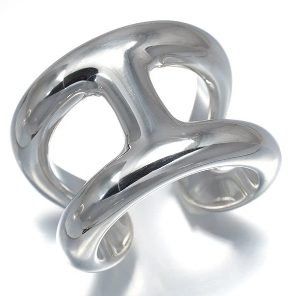 HERMES RING 25 STERLING SILVER - 2