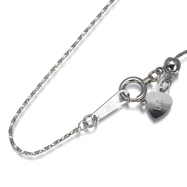 THREE-FIVE NECKLACE 18K 750 WHITE GOLD: Three-Five Necklace 18K 750 White Gold Brand: Unbranded Type/Style: Necklace Material: 18K / 750 / White Gold, Color: White Gold Size: Necklace length: 45cm AdjUS table to short length with an