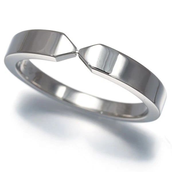 CHAUMET RING TRIOMPHE 950 PLATINUM: CHAUMET Ring Triomphe 950 Platinum Brand: CHAUMET Type/Style: Ring Material: 950 / Platinum, Color: Silver Size: US 6.5 - 6.75 Accessories: None Accessories Notice: When purchasing pre-owned goods,