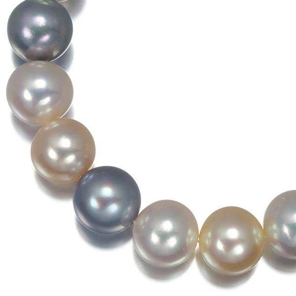 TASAKI NECKLACE GRAY SOUTH SEA/ SOUTH SEA PEARL SILVER (1 of 3)