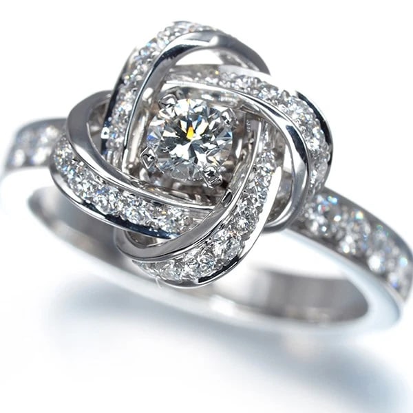 BOUCHERON RING DIAMOND 18K 750 WHITE GOLD