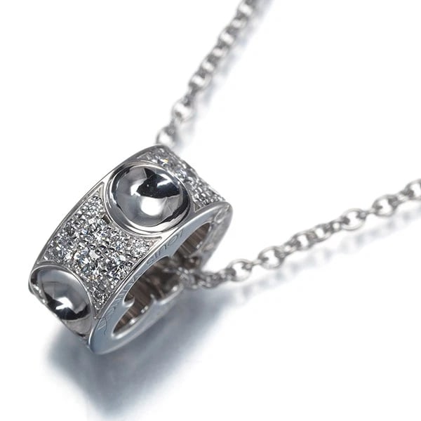 LOUIS VUITTON NECKLACE DIAMOND 18K 750 WHITE GOLD (1 of 3)
