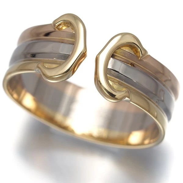 CARTIER RING 18K YG/WG/RG