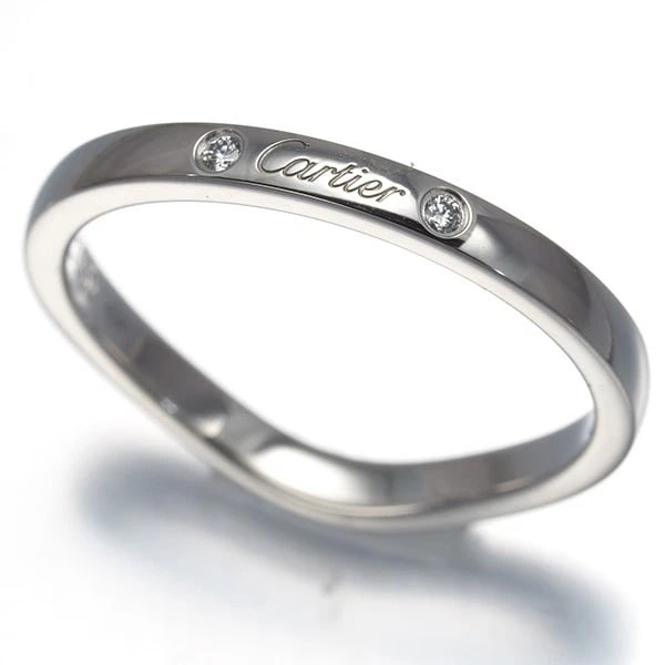 CARTIER RING DIAMOND 950 PLATINUM: Cartier Ring Diamond 950 Platinum Brand: Cartier Type/Style: Ring Material: 950 / Platinum, Main Stone Natural Color: Silver Size: US 5.25 - 5.5 Accessories: None Accessories Notice: When purchasing