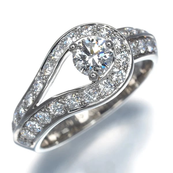 VAN CLEEF & ARPELS RING DIAMOND PT 950 - 2