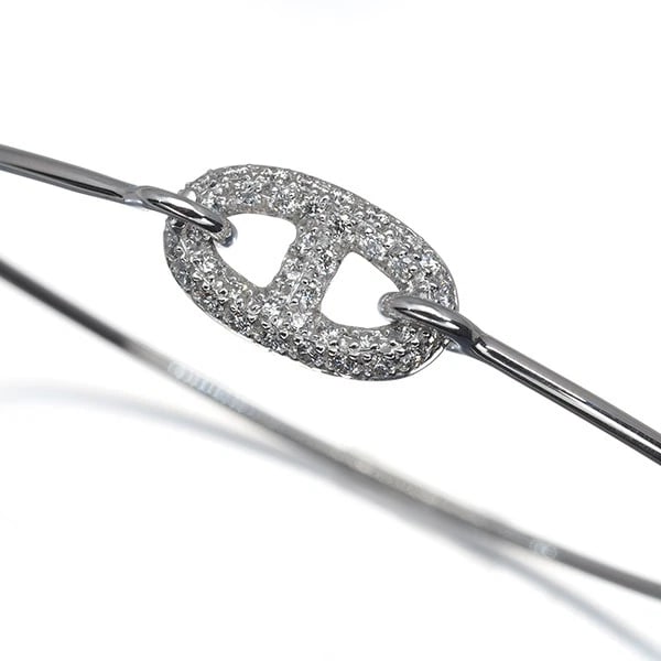 HERMES BRACELET DIAMOND BANGLE - 2