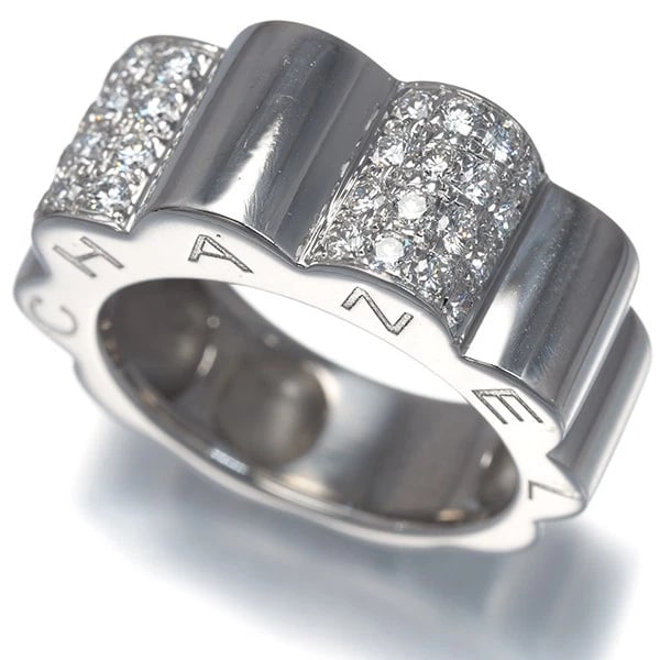CHANEL RING DIAMOND 18K WG: CHANEL Ring Diamond 18K WG Brand: CHANEL Type/Style: Ring Material: 18K / 750 / White Gold, Main Stone Natural Color: White Gold Size: US 6.5 Accessories: None Accessories Notice: When pur