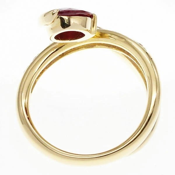 18K YG RUBY & DIAMOND RING - 2
