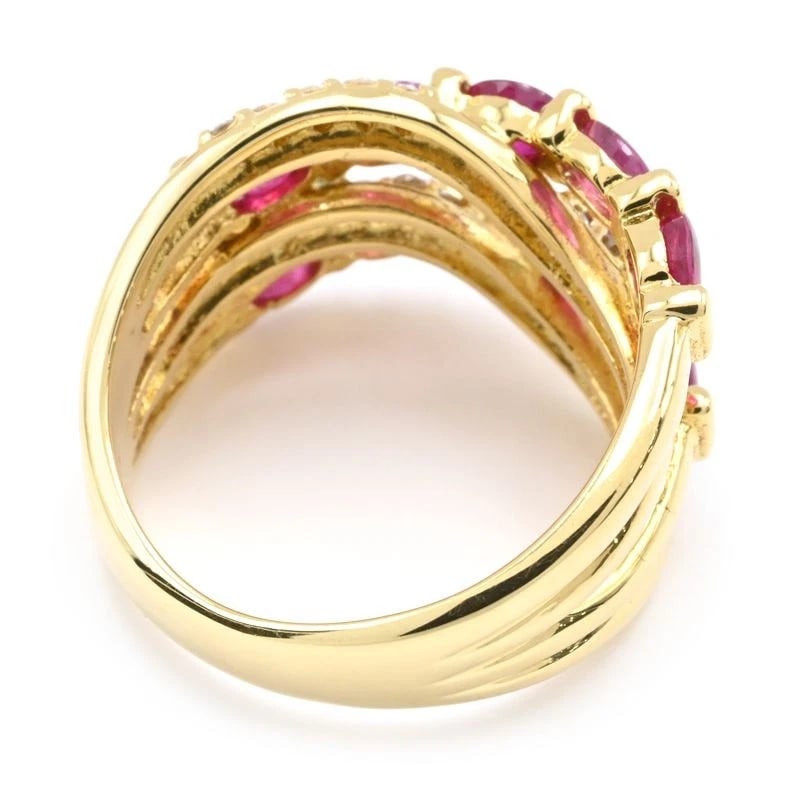 NATURAL RUBY RING 18K YG - 2