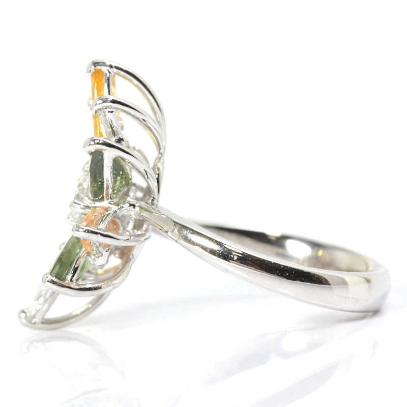 SAPPHIRE DIAMOND RING - 4