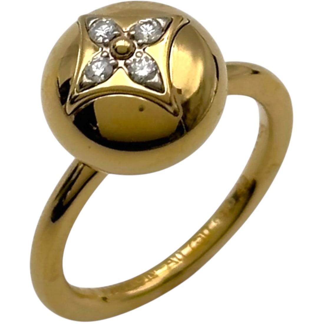 LOUIS VUITTON BLOSSOM RING GOLD 18K DIAMOND JEWELRY