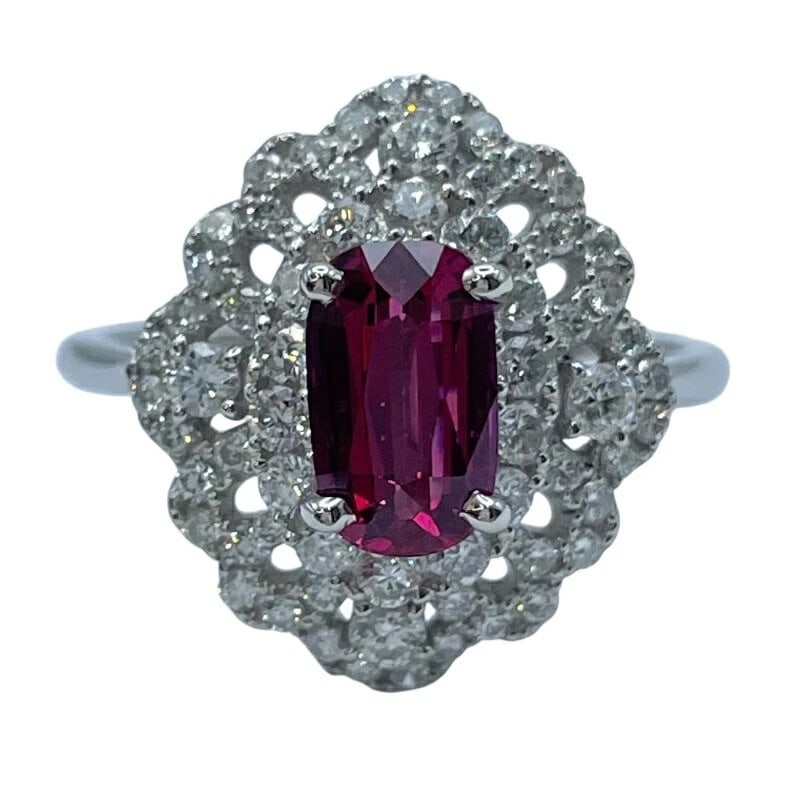 RUBY RING PLATINUM PT900 JEWELRY - 2