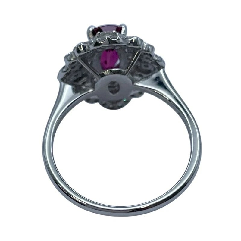 RUBY RING PLATINUM PT900 JEWELRY - 3