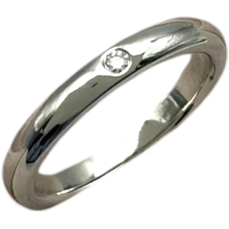 TIFFANY & CO. STACKING BUNT RING PT950/DIAMOND JEWELRY