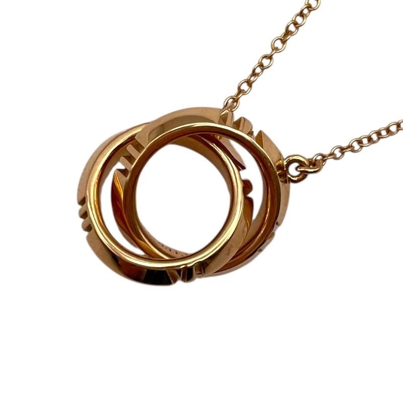 TIFFANY & CO. ATLAS X NECKLACE PINK GOLD