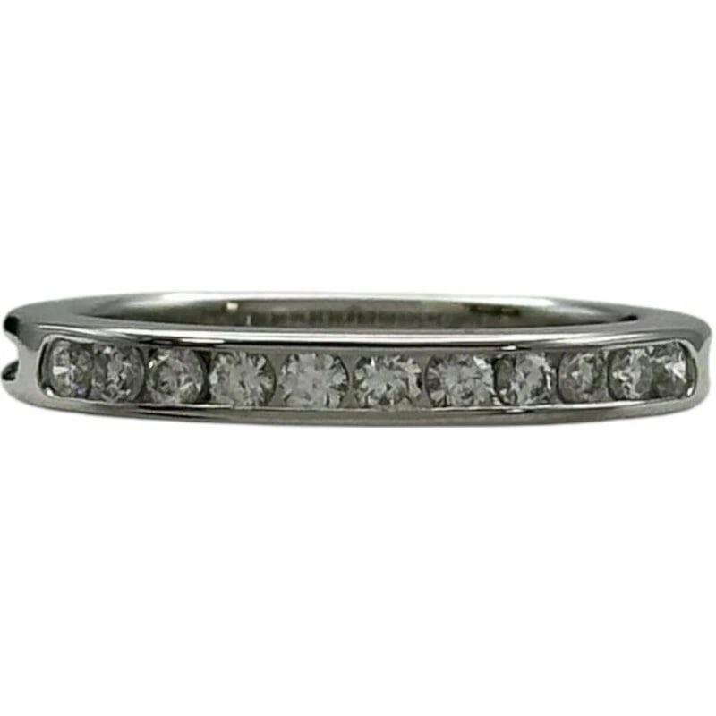 TIFFANY & CO. CHANNEL RING PLATINUM PT950/DIAMOND JEWELRY