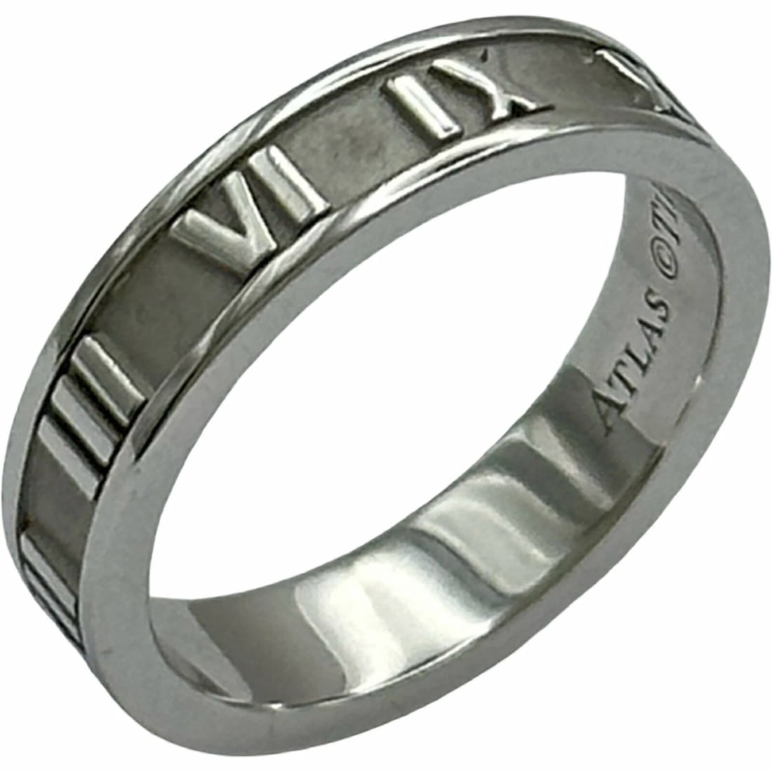 TIFFANY & CO. ATLAS RING WHITE GOLD 18K JEWELRY