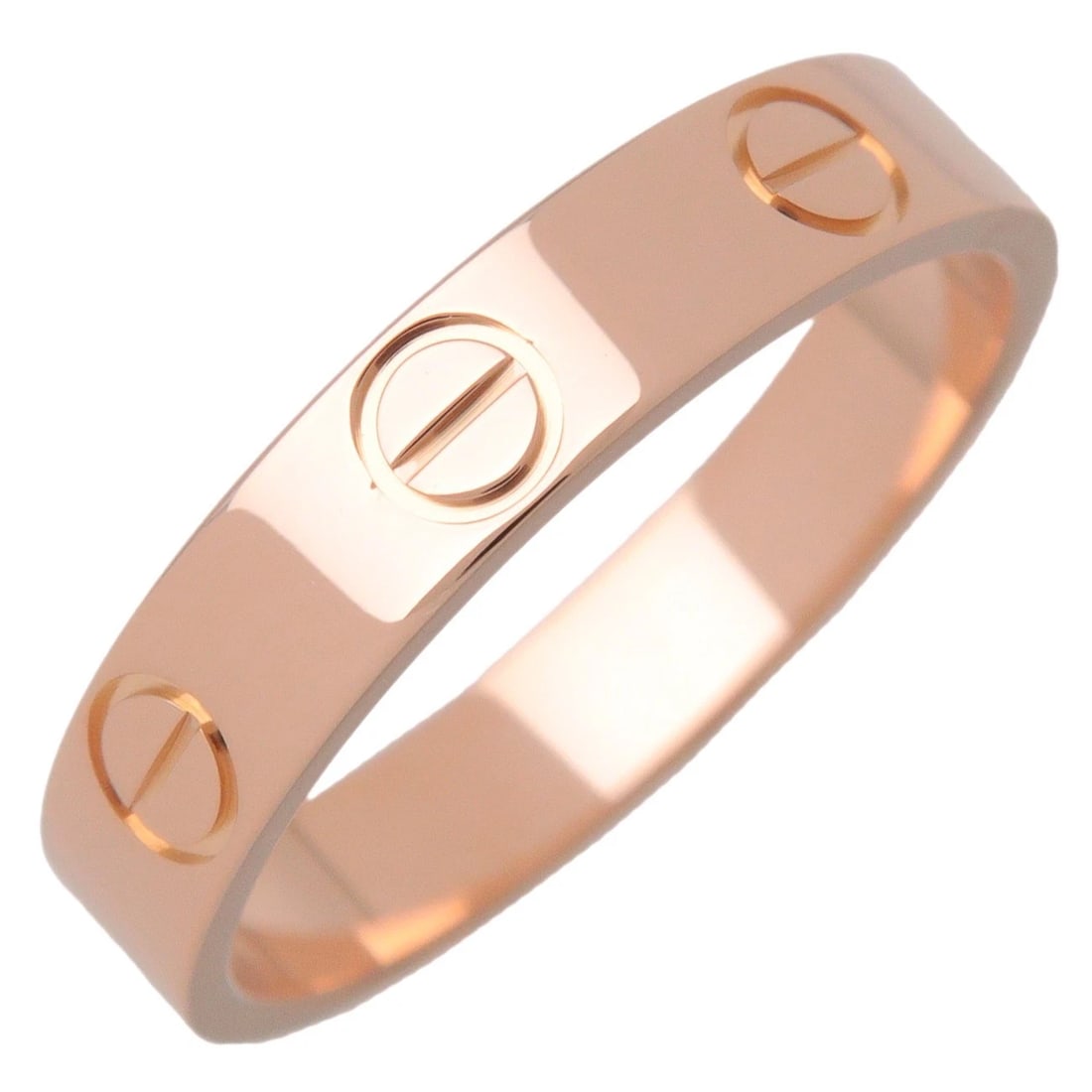 CARTIER MINI LOVE RING 18K 750PG PINK GOLD