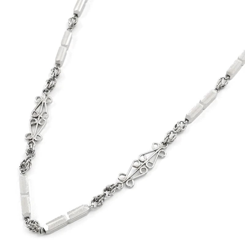 GOTHIC CUT CHAIN NECKLACE PT850 PLATINUM (1 of 2)