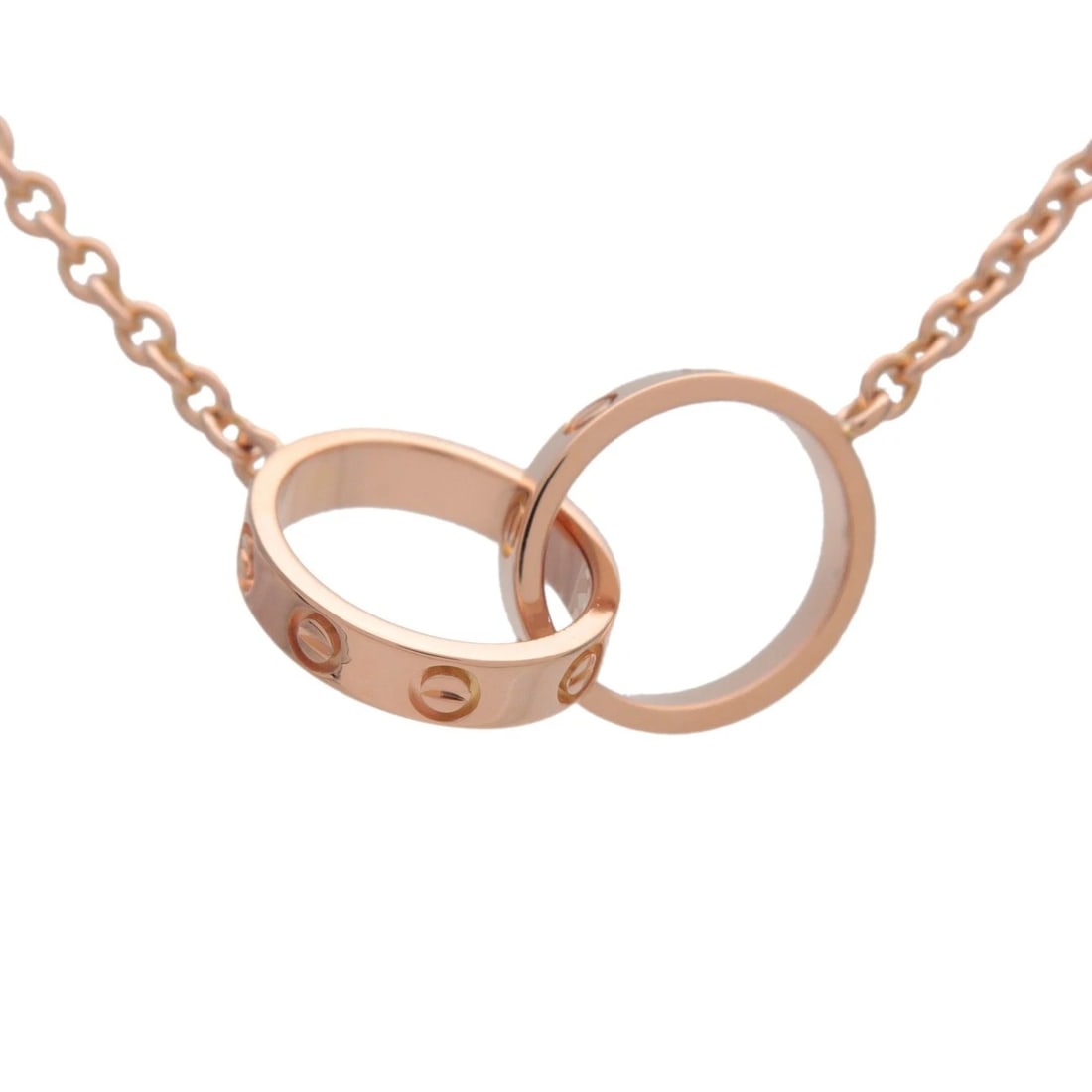 CARTIER BABY LOVE NECKLACE 18K PINK GOLD