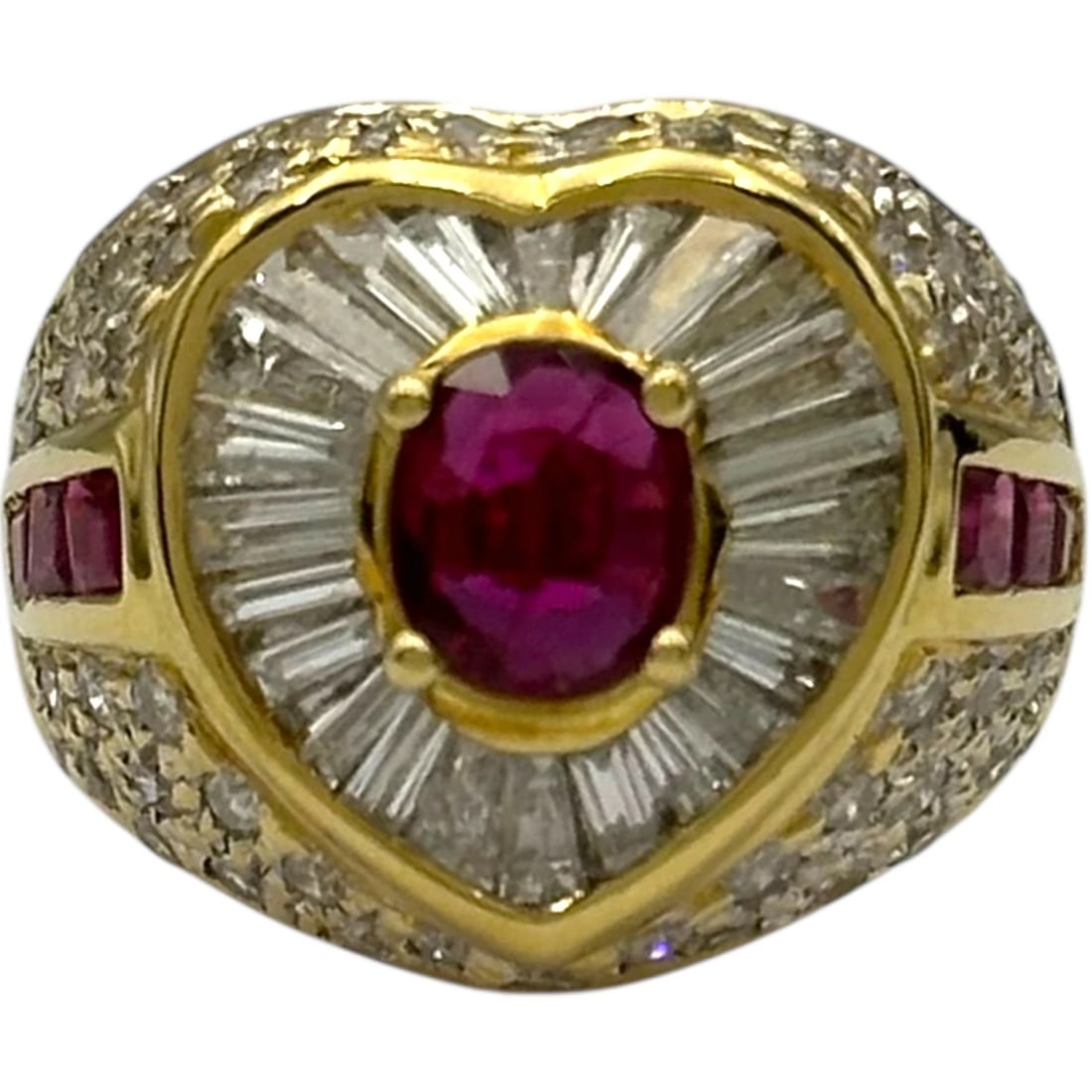 RUBY RING GOLD 18K RUBY ??JEWELRY - 2