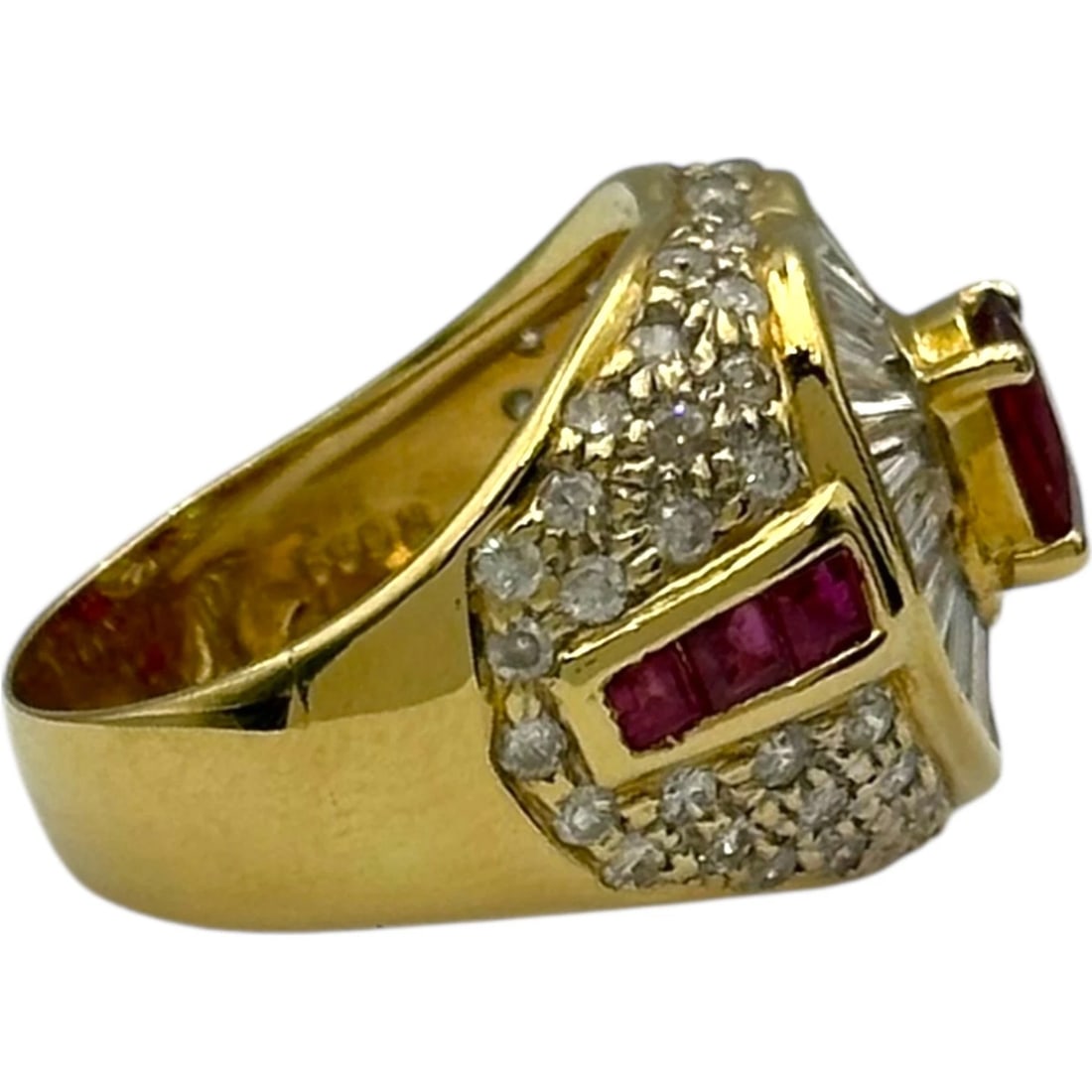 RUBY RING GOLD 18K RUBY ??JEWELRY - 5