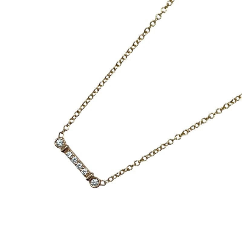 TIFFANY & CO. FLEUR DE LIS STEM NECKLACE GOLD 750