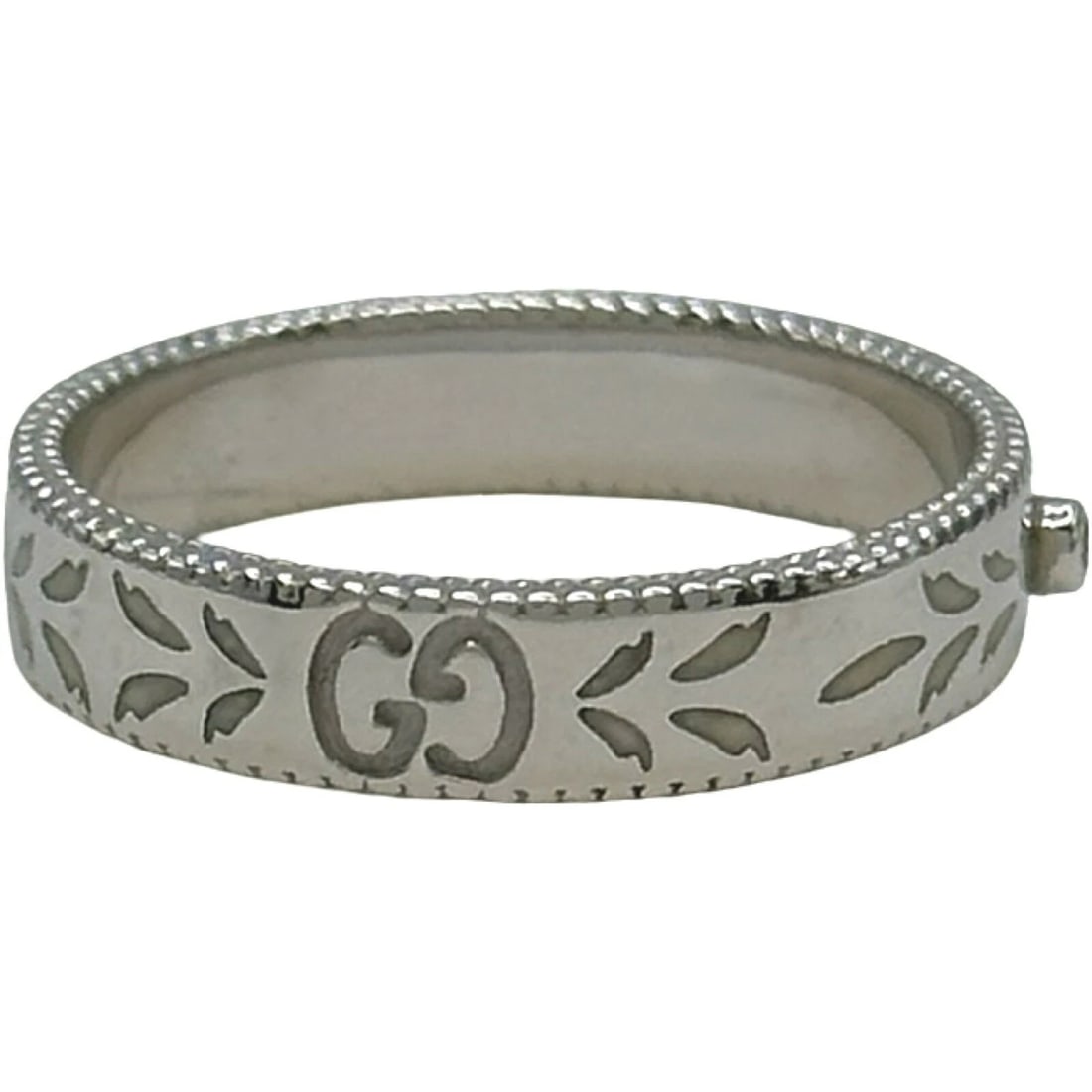GUCCI ICON BLOOM RING WHITE GOLD 18K DIAMOND JEWELRY