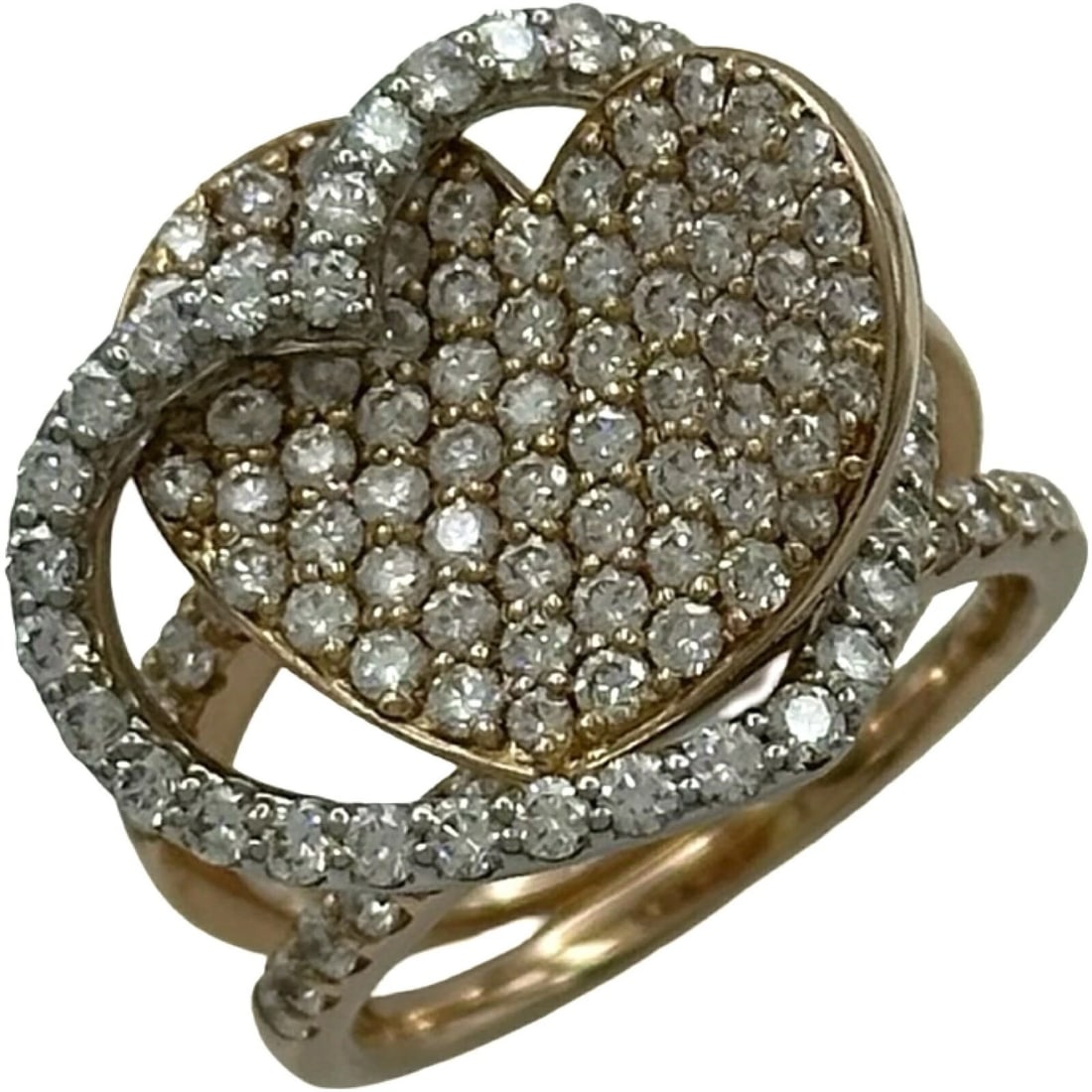 PONTE VECCHIO HEART RING GOLD 18K DIAMOND JEWELRY