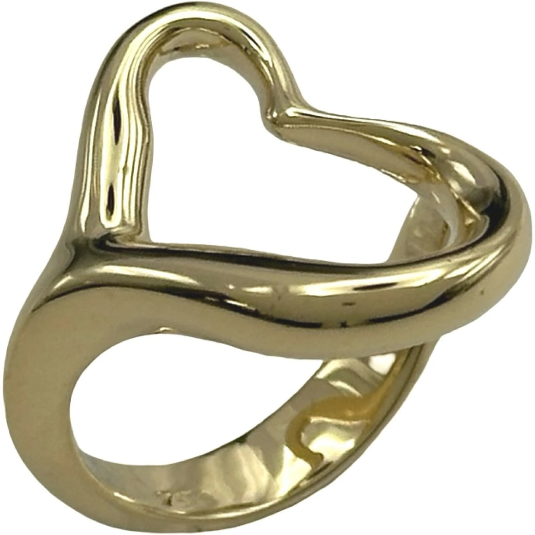 TIFFANY & CO. OPEN HEART RING GOLD 18K JEWELRY